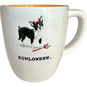 Rae Dunn Howloween Boston Terrier Mug